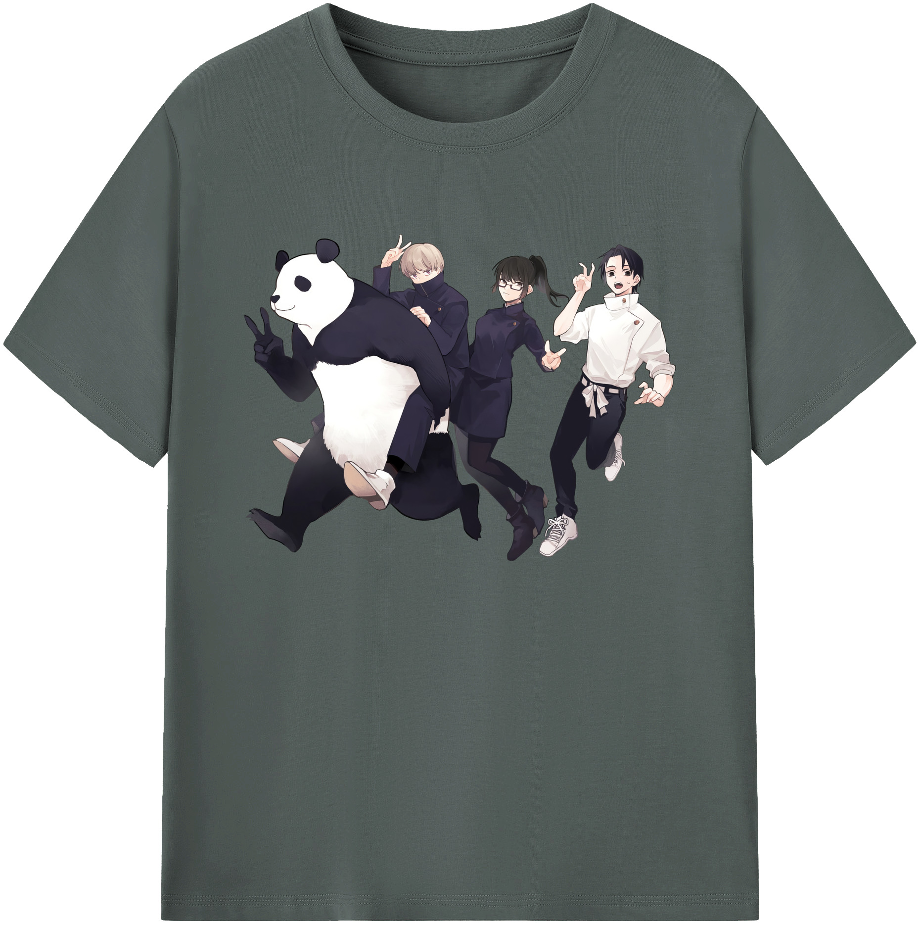 （画像用） 呪術廻戦 Jujutsu Kaisen 綿100％ メンズ半袖Tシャツ｜肌触りやわらか＆通気性